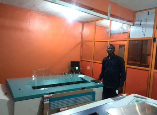 mais recente caso da empresa sobre EcooGraphix CTP instalado em Nigéria