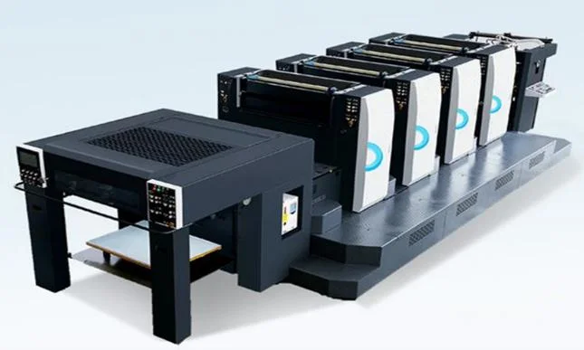 Ecoographix quatro cores registra a máquina de impressão do offset do compartimento