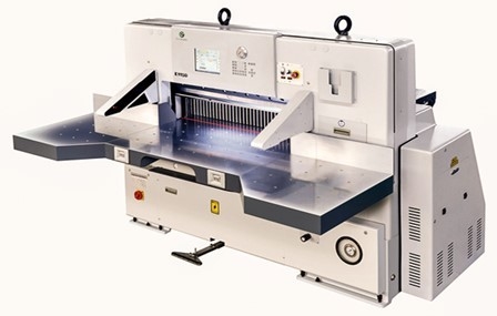 Tela táctil automático máquina de corte automatizada do cortador de papel/papel da guilhotina