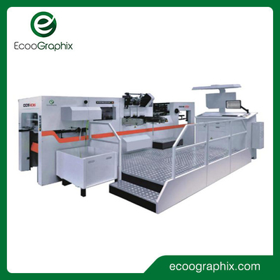 Da folha automática do grande formato de Ecoographix máquina de carimbo e cortando