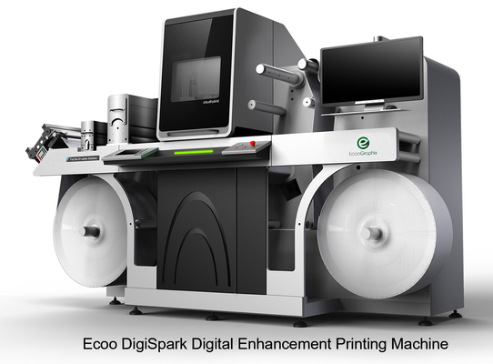EcooSpark UV Piezo LED Curing Digital Label Printing Machine Aumentando a eficiência