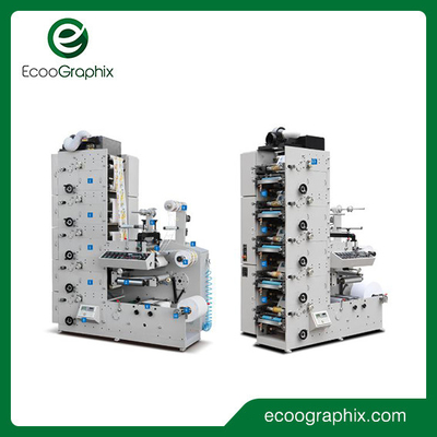 Máquina de impressão de etiquetas UV flexográfica automática 60 m/min 6 cores