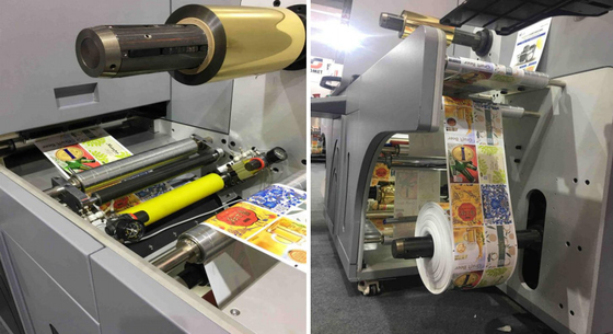 Digitas que imprimem o desaparecimento do equipamento do realce e folha que carimba para o processamento do cargo