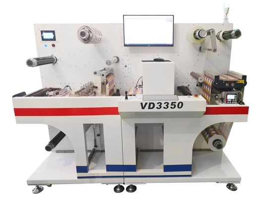 máquina cortando da etiqueta de 330mm Digitas com cobertura e estratificação de corte