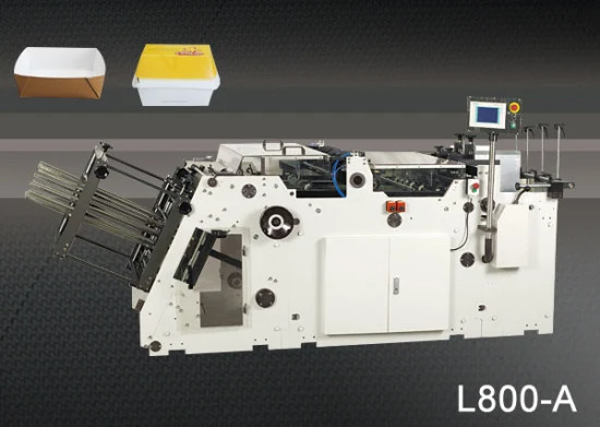 Máquina de papel de dobramento automática da cartonagem de Ecoographix para o alimento