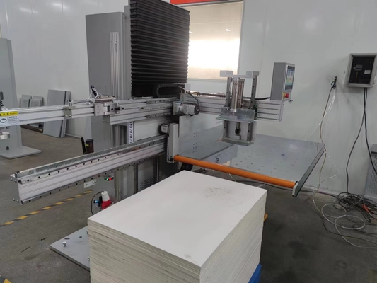 Máquina de carregamento de papel do trilho do dobro do controle do PLC com plataforma da liga de alumínio