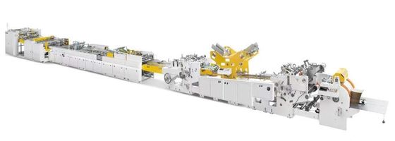 180-350gm folha quadrada fundo de bolsas de papel de compras máquina de formar com orifícios