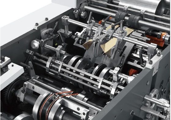 180-350gm folha quadrada fundo de bolsas de papel de compras máquina de formar com orifícios