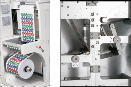 Máquina de impressão de etiquetas digitais 30 pés/min 4 cores rolo a rolo fácil de usar