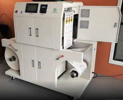 Máquina de impressão de etiquetas digitais 30 pés/min 4 cores rolo a rolo fácil de usar