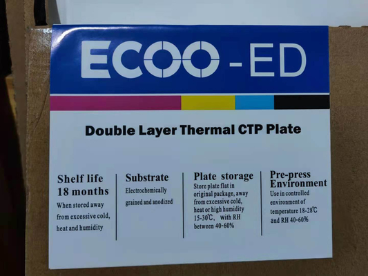 Placa CTP Térmica de Camada Dupla Impressão Offset de Alumínio de Alta Sensibilidade