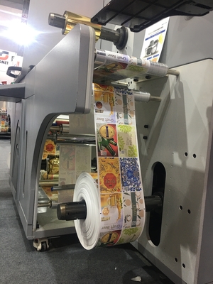 Etiqueta Impressora de jato de tinta digital Prensa de estampagem a frio E aprimoramento do verniz de jato de tinta