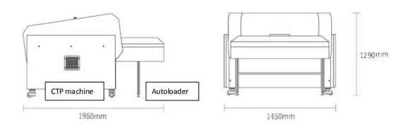Máquina de fabricação de chapas totalmente automática CTP térmica com sistema de perfuração integrado