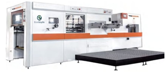 TD800S Equipamento de pré-impressão de papelão com máquina de corte a moagem de cama plana