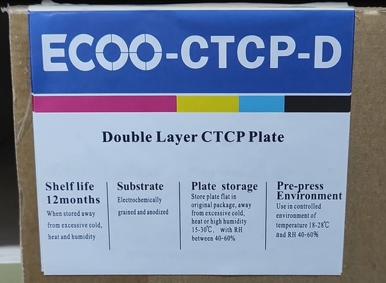 Placa de impressão offset convencional de camada dupla Placa CTCP resistente à tinta UV