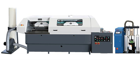 Máquina de encadernação de livros PUR de alta velocidade com 4 grampos com regulação automática e controlador PLC