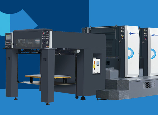 Máquina de impressão offset a cores de 37 kW, de potência de motor, com alimentação máxima, altura de pilha 1180 mm