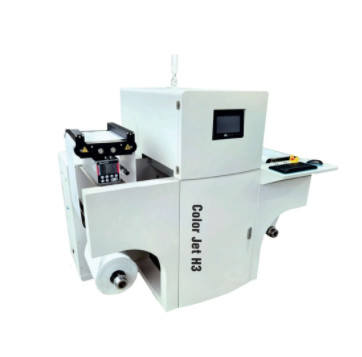 Máquina de impressão digital de jato de tinta de quatro cores H3 Roll To Roll Label