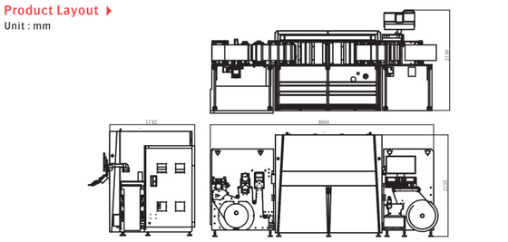 Sistema de impressão digital de etiquetas a jato de tinta de alta precisão 1200dpix1200dpi
