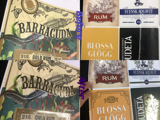 Máquina de estampação e barnizamento de papel rolante para papel rolante Impressora de aprimoramento de rótulos digitais
