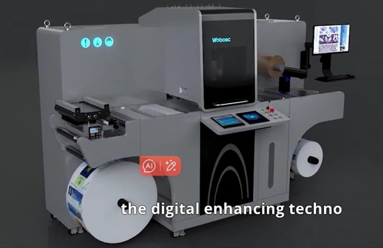 Ecoospark UV Piezo Inkjet Label Roll Embellishment Machine Solução perfeita para efeitos aprimorados