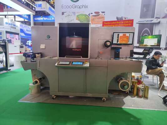 Máquina de impressão e folhagem a frio de verniz UV digital rotativa