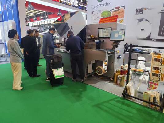 Máquina de impressão e folhagem a frio de verniz UV digital rotativa