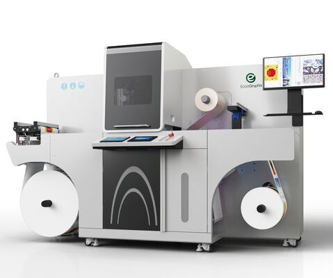EcooGraphix Digital Label Varnishing And Foil Stamping Machine Equipamento de embelezamento de rótulos