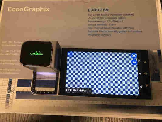 Densitômetro de chapas RePlate CTP com tela sensível ao toque LCD de alta definição 720p