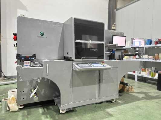 Máquina de aprimoramento de impressão de verniz de etiqueta digital e estampagem a frio EcooSpark