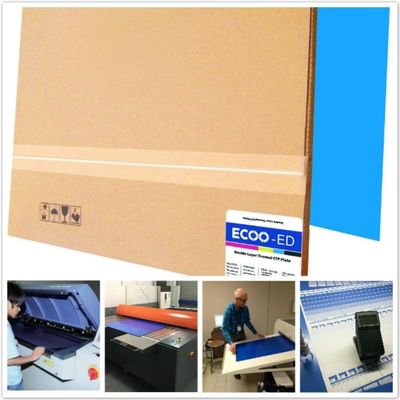 Placa resistente solvente dobro do CTP da camada de emulsão