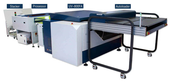 A placa que alimenta a 2400 Dpi a única gaveta Prepress a produção da linha