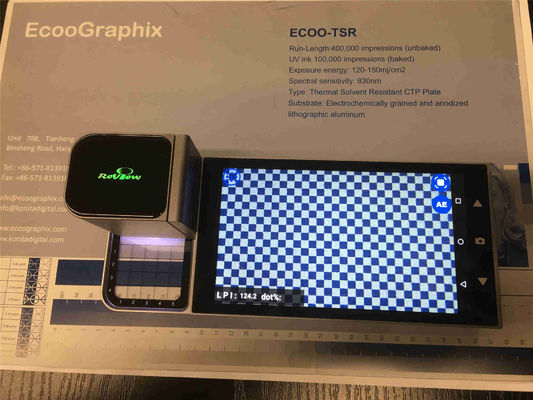 Dot Detecting Printing 16GB deslocou o densímetro da placa do CTP