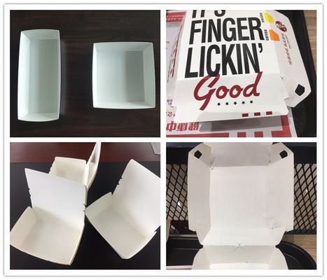 borda de caixa do alimento de 200Pcs/Min 600GSM KFC que forma a máquina