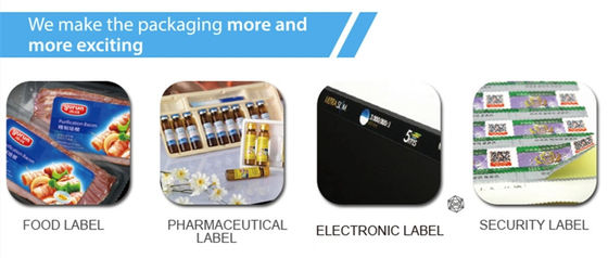 etiqueta adesiva UV Logo Printer de 60m/Min Flexographic