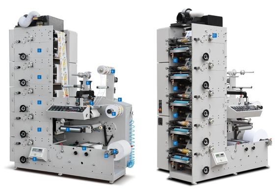 máquina imprimindo adesiva da etiqueta UV de 6Colors 60m/Min Flexo