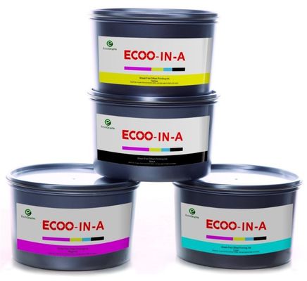 Tinta de impressão deslocada pronta de alto brilho de CMYK 15000rph Sheetfed