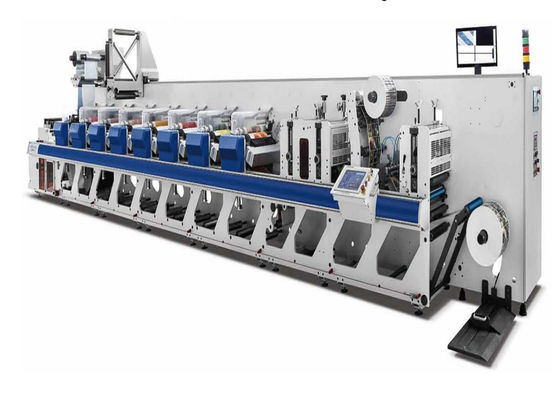 O flexographix automático etiqueta a máquina de impressão com cortador de dado