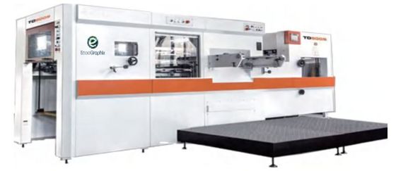 folha automática de 800x580mm que carimba a máquina cortando com descascamento