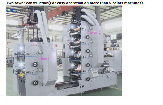 impressora UV Flexographic da etiqueta adesiva de máquina de impressão da etiqueta de 450mm Flexo