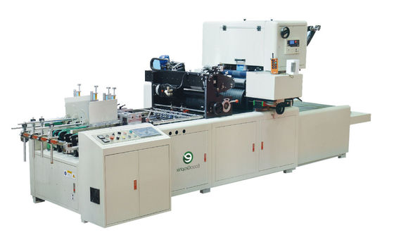 Máquina de remendo automática da caixa de janela da caixa de papel do guardanapo do tecido