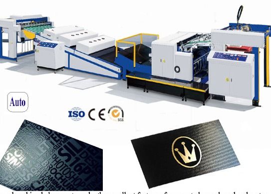 Máquina de revestimento global e pontual de verniz UV à base de água para cartão