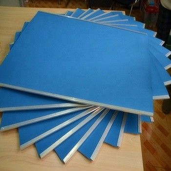 Cobertura de borracha imprimindo compressível do molde completo cor azul de 3 dobras