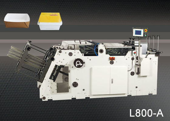 Caixa da máquina da cartonagem do papel do alimento imediato que erige a máquina