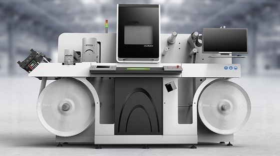 50m/min Digitas que envernizam a folha que carimba o realçador da etiqueta