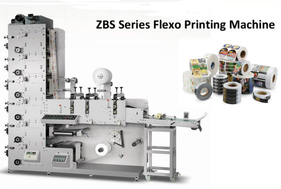 3 largura UV da Web da máquina de impressão 320mm da etiqueta das cores 60m/Min Flexo