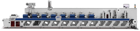 80m/Min Adhesive Flexographic Printing Machine com envernizamento