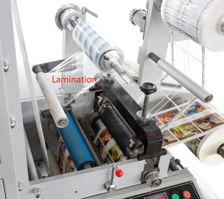 80m/Min Adhesive Flexographic Printing Machine com envernizamento