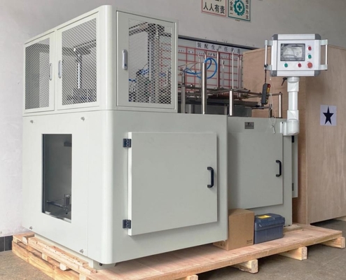 Calor - caixa de selagem do fast food da máquina da cartonagem do papel que forma a máquina