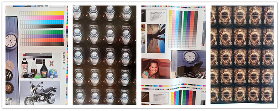 A2 4Colors deslocou a folha Fed Printing Machine 12000shipping e manipulação com UV